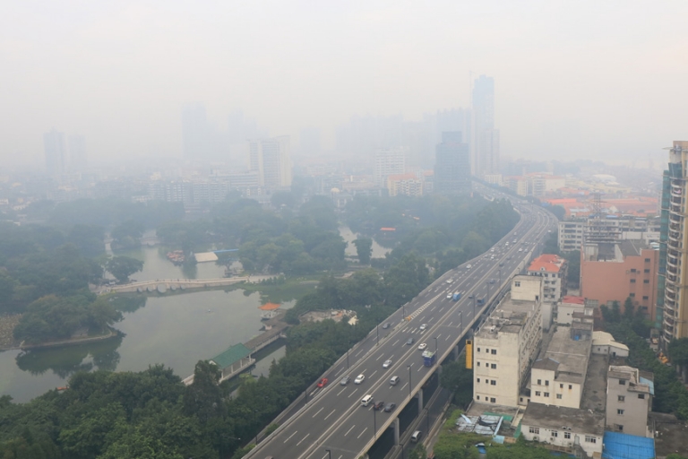 中国大気汚染が日本へ